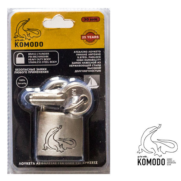 Λουκέτο ασφαλείας ανοξείδοτο 30ΜΜ - Komodo