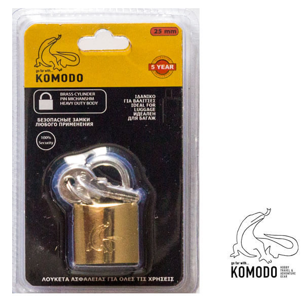 Security padlock 25ΜΜ - Komodo - High security