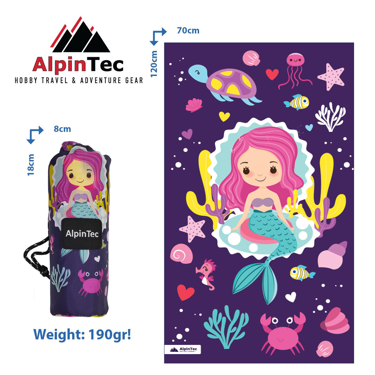 Alpintec_Beach_Towel_Kids_MERMAID_70x120