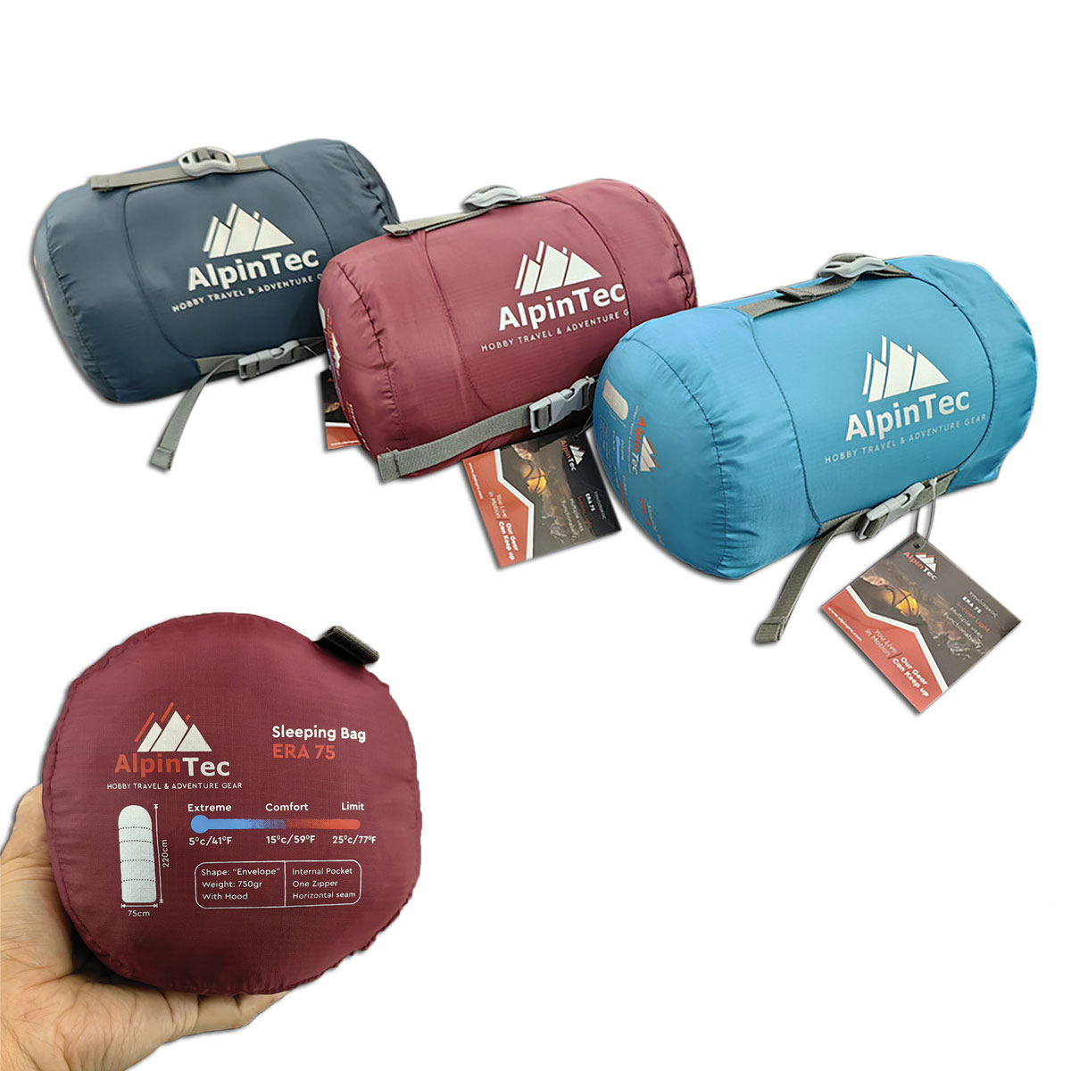 16201 Era 75 sleeping bag Alpintec Summer