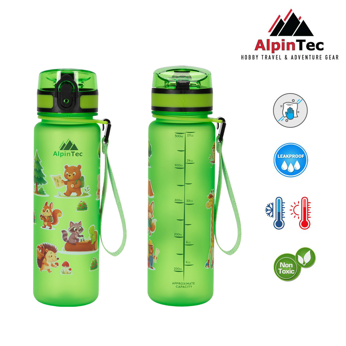Bottles with Printing 1200X1200 - Green