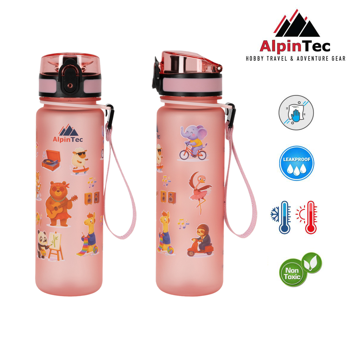 Bottles with Printing 1200X1200 - Pink